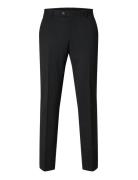 Slhslim-Theo Wool Blend Trs Flex Noos Black Selected