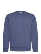 Logo Chest Print O-Neck Sweat White Lindbergh