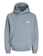 Jornorrebro Typo Back Sweat Hood Sn Blue Jack & J S