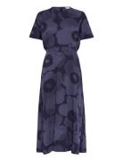Heleä Akvarelli Unikko Navy Marimekko