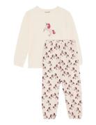 Pyjamas Ls Set Aop Cream Minymo