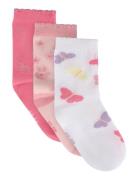 3-Pack Socks Pink Minymo