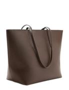Shopper Bag With Double Handle Brown Mango