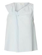 Slfhannah Sl Twist Top Blue Selected