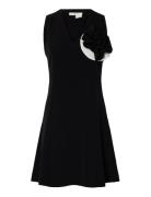 Slfvinelle Sl Short Rose Dress B Black Selected