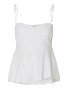 Slfdelia Strap Top B White Selected