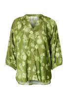 Slfgiona-Alberta 3/4 Shirt B Green Selected