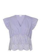Mlsienna Short Cap Wo Top Blue Mamalicious