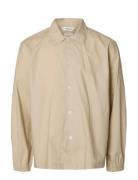 Slhrlxmaxx Poplin Light Overshirt White Selected