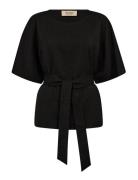 Mmpie Bellevue Blouse Black MOS MOSH