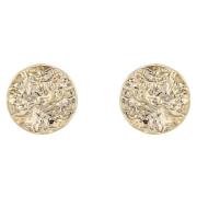 Snö Of Sweden Rue Small Coin Earring - Plain Gold 8 mm