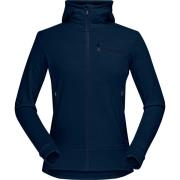 Norrøna Women's Falketind Warmwool2 Stretch Zip Hood Indigo Night