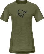 Norrøna Women's Fjørå Wool T-Shirt Olive Night