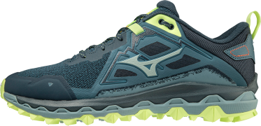 Mizuno Men's Wave Mujin 8 Tapestry/Misty Blue/Neo Lime