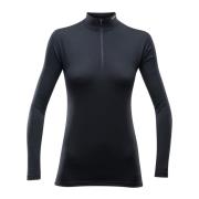 Devold Breeze Woman Half Zip Neck     Black