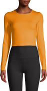 Casall Women's Crop Long Sleeve Sunset Yellow