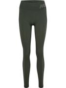 Hummel Women's hmlTE Christel Seamless MW Tights Climbing Ivy/Seagrass...