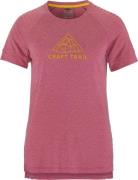 Craft Women's Advance Trail Wool Short Sleeve Tee Rouge Melange