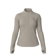 New Balance Women's Athletics Heat Grid Half Zip Linen Heather