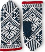 Hestra Nordic Wool Mitt Middle Blue/White