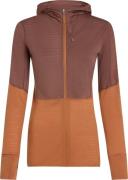 Icebreaker Women's Merino 200 Realfleece Descender Longsleeve Zip Dust...