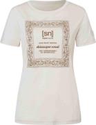 super.natural Women's Bandana Bio J Tee White Stone Melange/vintage Kh...