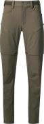 Bergans Women's Convertible Zip-Off Softshell Pants Green Mud