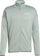 Adidas Men's Terrex Xperior Climawarm Light Fleece Jacket Silver Green