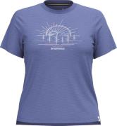 Smartwool Women's Mountain Sol Short Sleeve Graphi Nightfall Blue