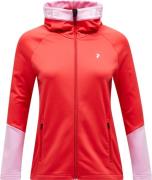 Peak Performance Women's Rider Zip Hood Brilliant Red/Morning Dew