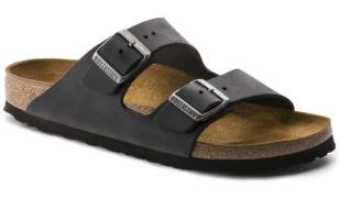 Birkenstock Unisex Arizona Oiled Leather Narrow Black