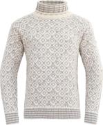 Devold Unisex Svalbard Sweater High Neck Offwhite/Grey