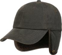 Stetson Herringbone Cap with Ear Flaps Mud-Black
