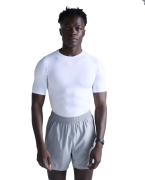2XU Men's Core Compression Short Sleeve White/white