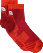 The North Face Trail Run Quarter Socks Iron Clay/lava Red