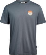 Lundhags Men's Järpen Printed T-Shirt Dark Sky Blue