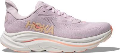 Hoka Women's Clifton 10 Wide Lilac Cream/Tangerine Glow