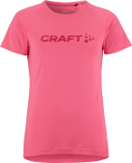 Craft Women's Core Unify Logo Tee Fuchsia