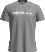 Icebreaker Men's Merino 150 Tech Lite Ss Tee The Peaks Proto Grey