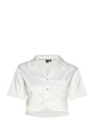 Lemongrass Crop Shirt Toppi White OW Collection