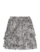 Zebra Flnce Skirt Lyhyt Hame Multi/patterned Michael Kors