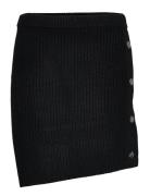 Molina Button Skirt Lyhyt Hame Black DESIGNERS, REMIX