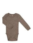 Body Ls, Nature Drop Needle, Merino Wool Bodies Long-sleeved Beige Sma...