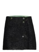 Sparkle Mini Skirt Lyhyt Hame Black Ganni