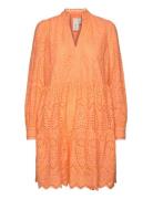 Yasholi Ls Dress S. Noos Lyhyt Mekko Orange YAS