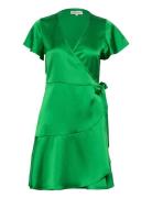 Miranda Wrap Around Dress Lyhyt Mekko Green Lollys Laundry