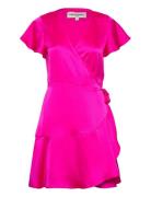 Miranda Wrap Around Dress Lyhyt Mekko Pink Lollys Laundry