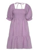Mimosa Zosia Dress Lyhyt Mekko Purple Bruuns Bazaar
