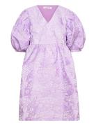 Lotusina Dress Lyhyt Mekko Purple A-View