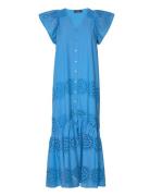 Weigela Haniela Dress Maksimekko Juhlamekko Blue Bruuns Bazaar